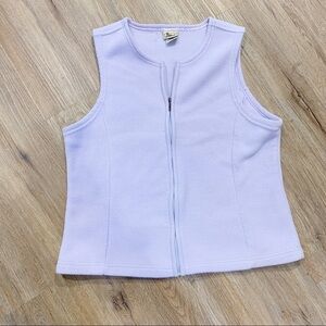 LL Bean Purple Fleece Vest